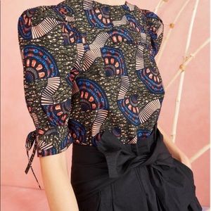 Ulla Johnson Etta Top with matching scrunchie